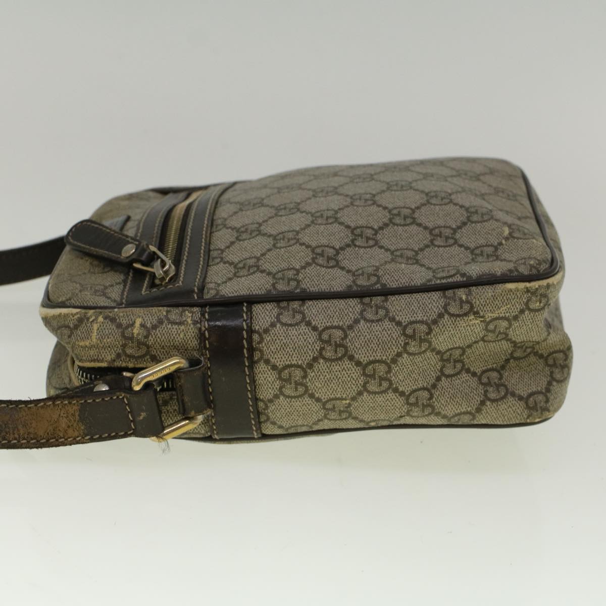 GUCCI GG Canvas Shoulder Bag Coated Canvas Beige 233268 Auth 58674