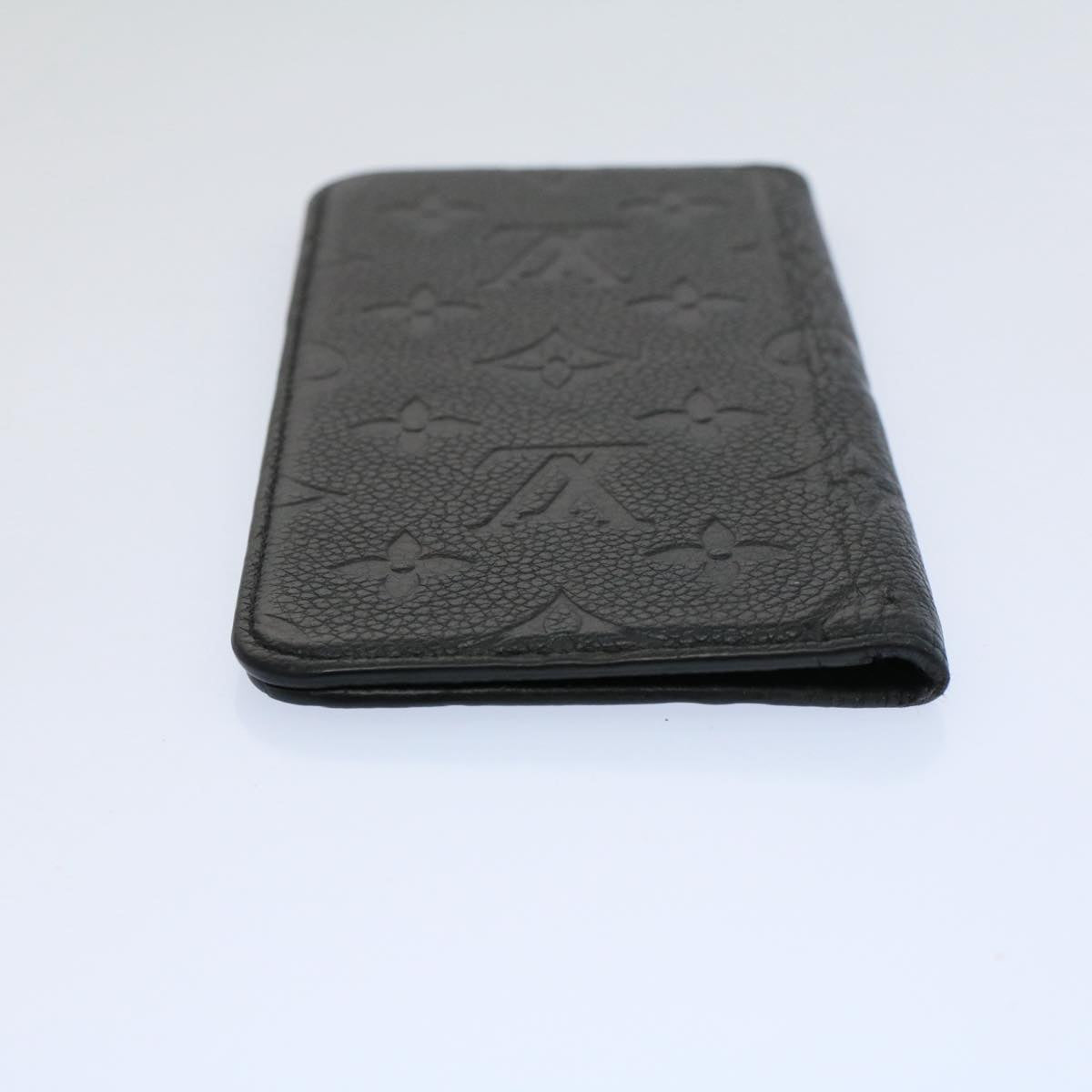 LOUIS VUITTON Monogram Empreinte iPhone 13 Max Case Noir M63586 LV Auth 58682