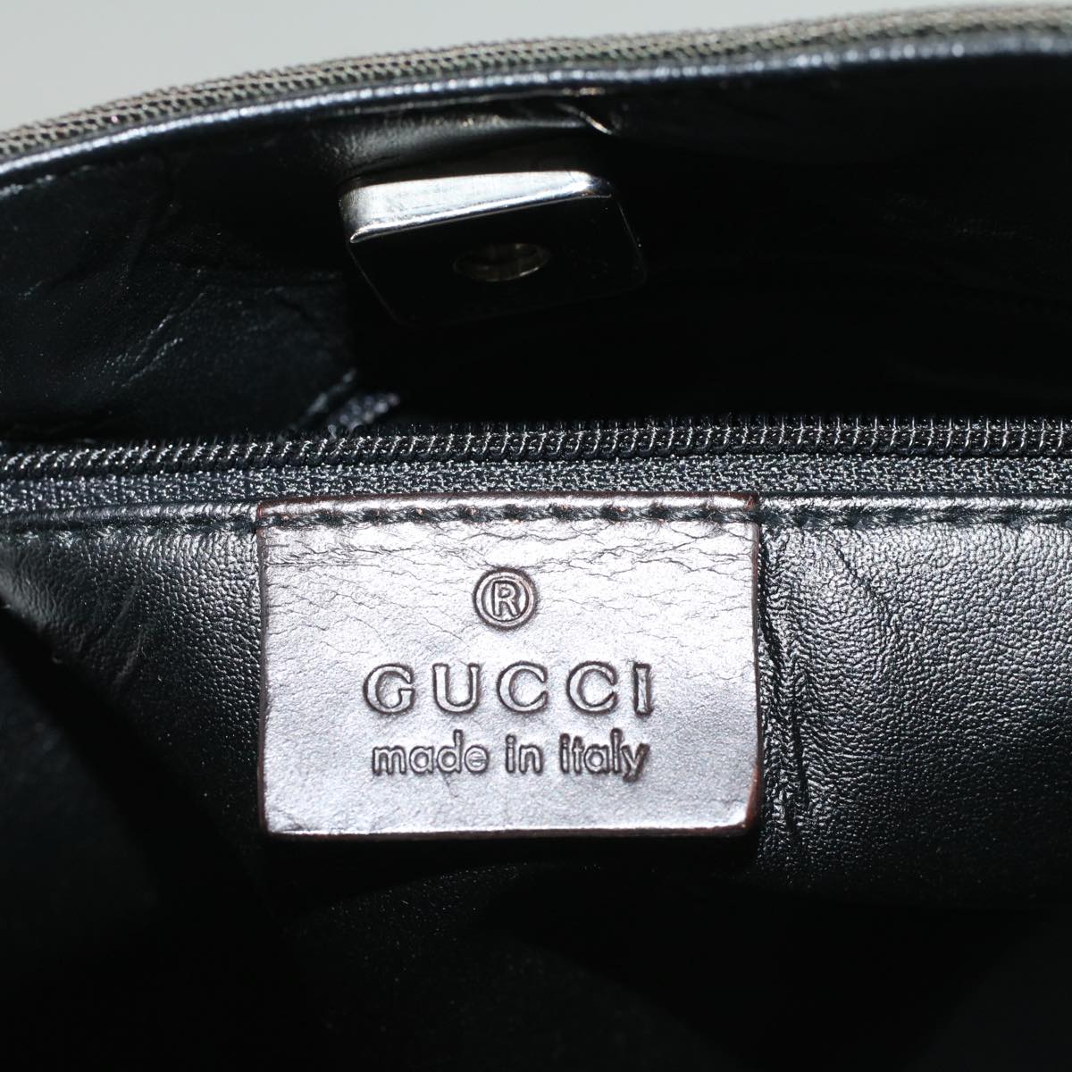 GUCCI Shoulder Bag Nylon Khaki 001 3767 002 050 Auth 58698