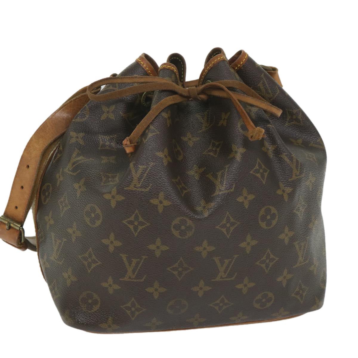 LOUIS VUITTON Monogram Petit Noe Shoulder Bag M42226 LV Auth 58718