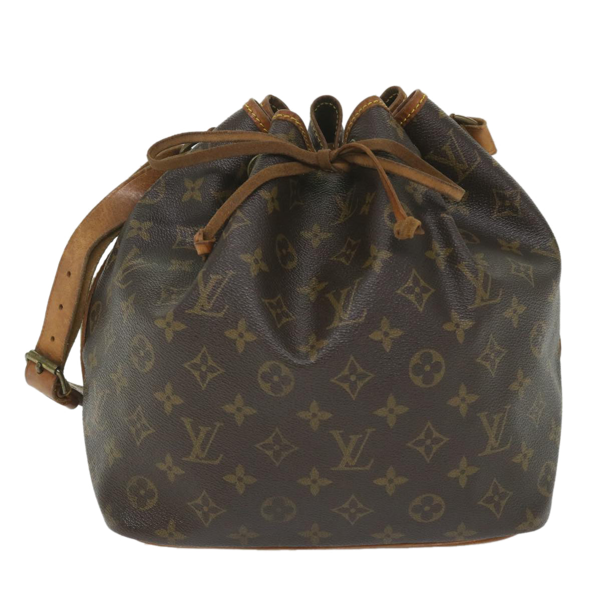 LOUIS VUITTON Monogram Petit Noe Shoulder Bag M42226 LV Auth 58718