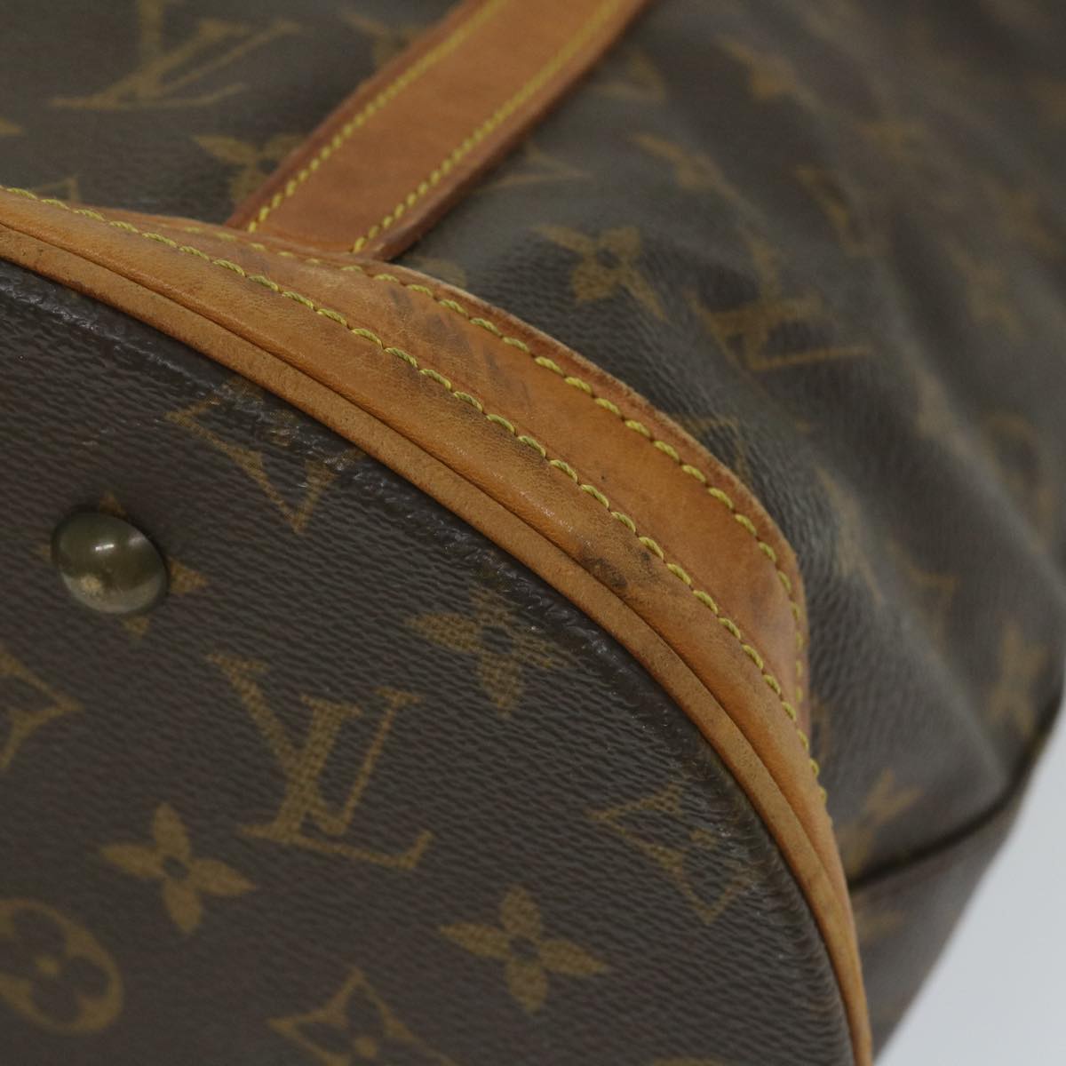 LOUIS VUITTON Monogram Bucket GM Shoulder Bag M42236 LV Auth 58721