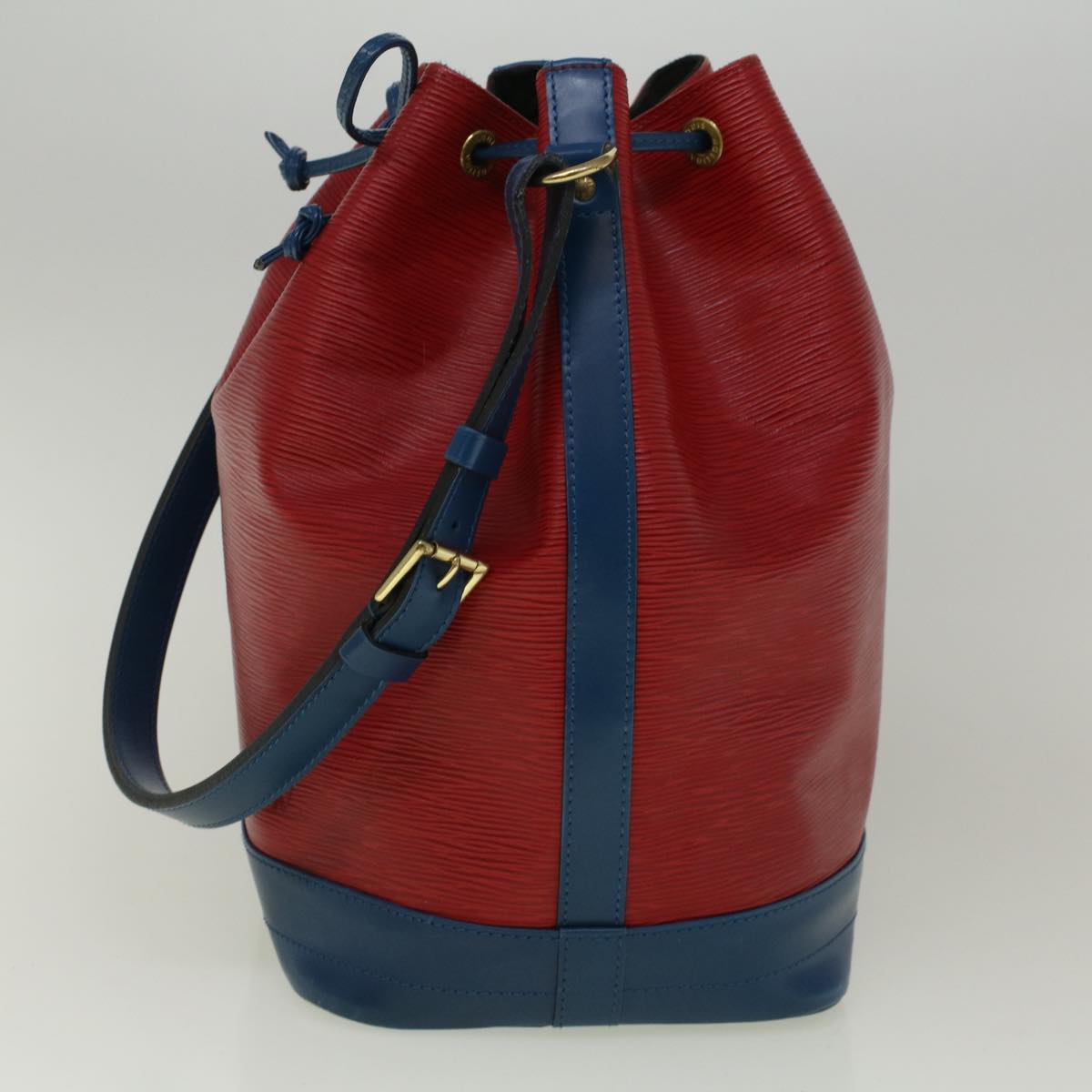 LOUIS VUITTON Epi Noe Shoulder Bag Bicolor Red Blue M44084 LV Auth 58724