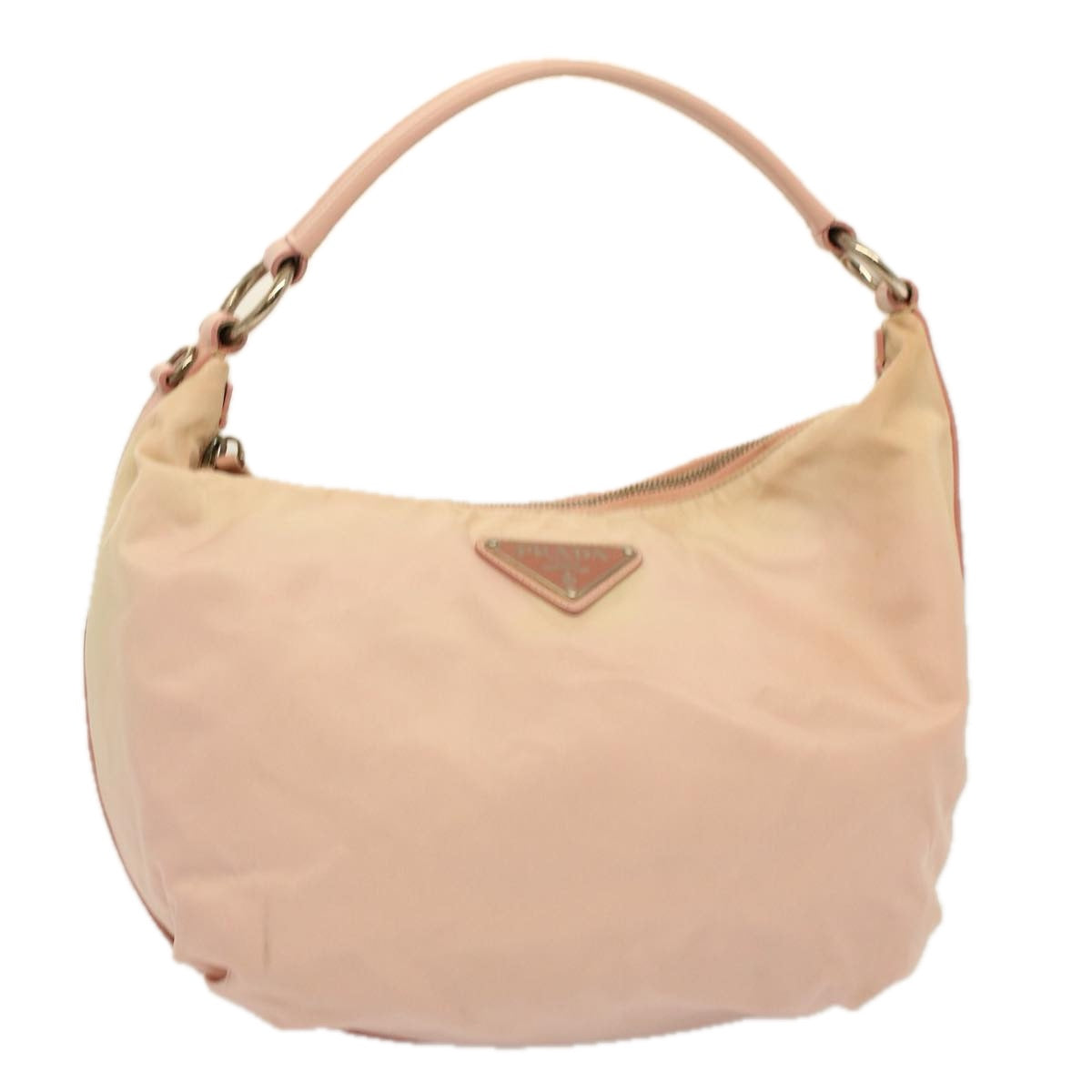 PRADA Shoulder Bag Nylon Pink Auth 58777