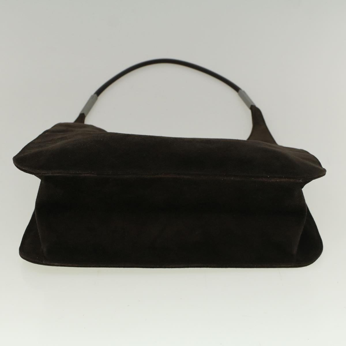 GUCCI Shoulder Bag Suede Brown 091 3167 001998 Auth 58812