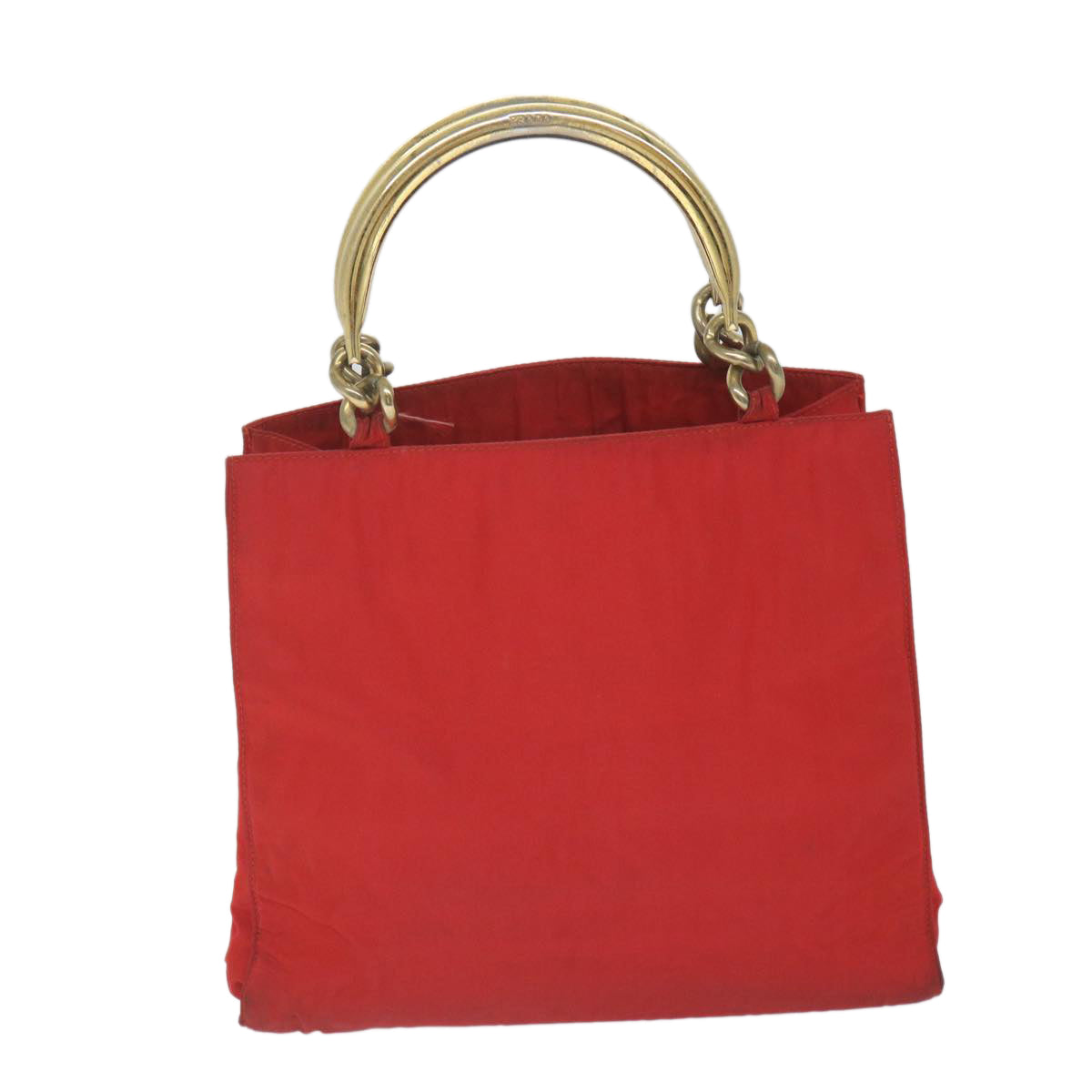 PRADA Hand Bag Nylon Red Auth 58828 - 0