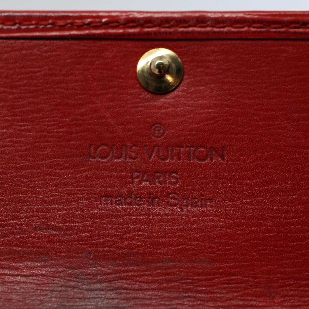 LOUIS VUITTON Epi Multi Cles 4 Key Case Red M63827 LV Auth 58842