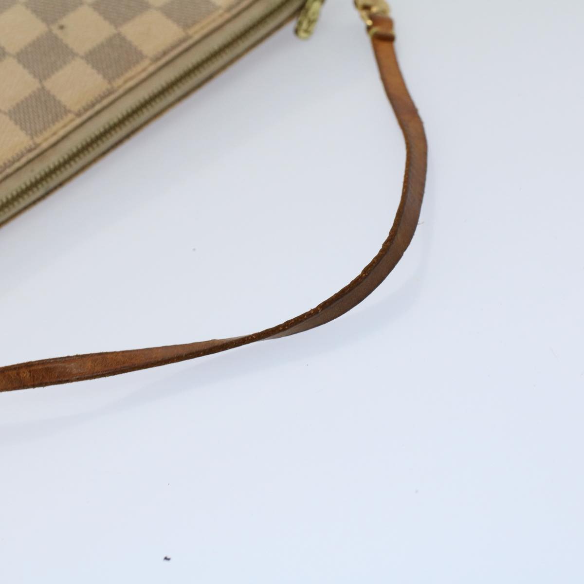 LOUIS VUITTON Damier Azur Pochette Accessoires Pouch N51986 LV Auth 58851