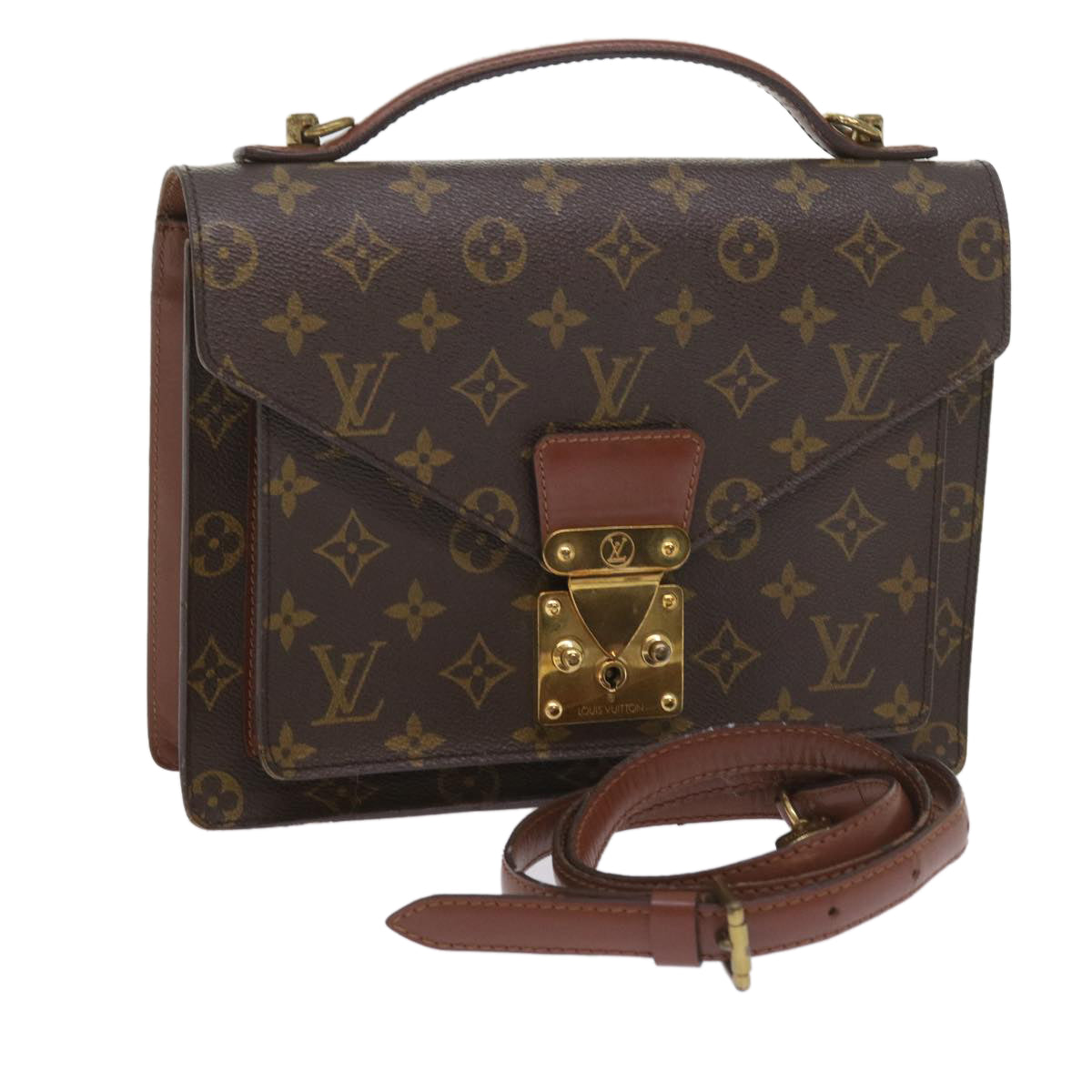 LOUIS VUITTON Monogram Monceau 26 Shoulder Bag 2way M51187 LV Auth 58867