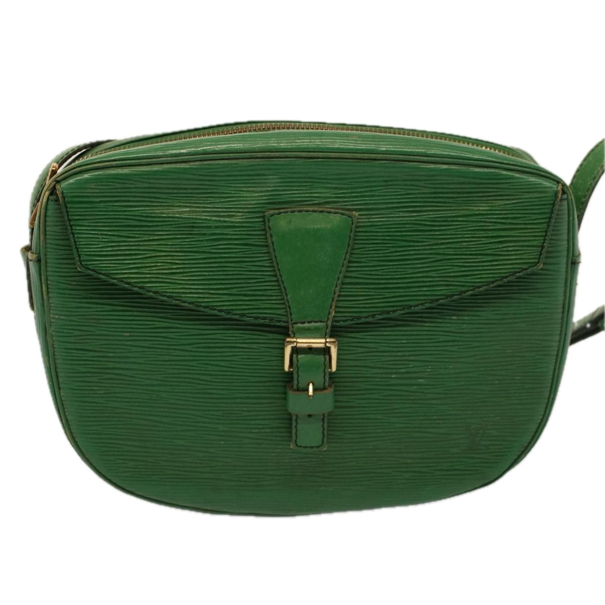 LOUIS VUITTON Epi Jeune Fille MM Shoulder Bag Green M52154 LV Auth 58869