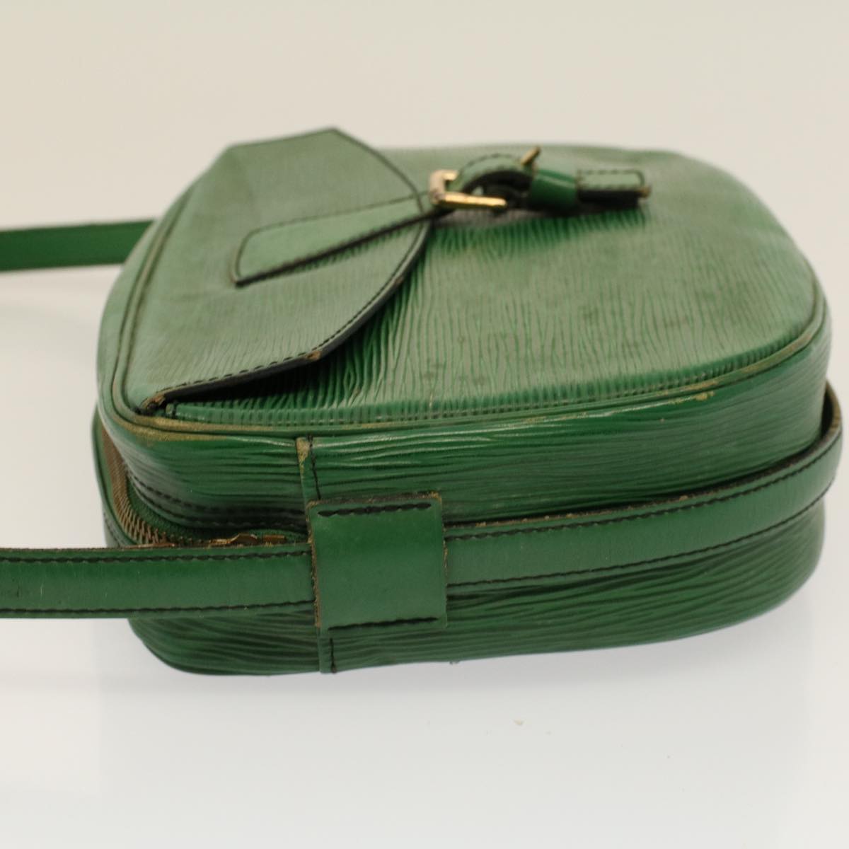 LOUIS VUITTON Epi Jeune Fille MM Shoulder Bag Green M52154 LV Auth 58869