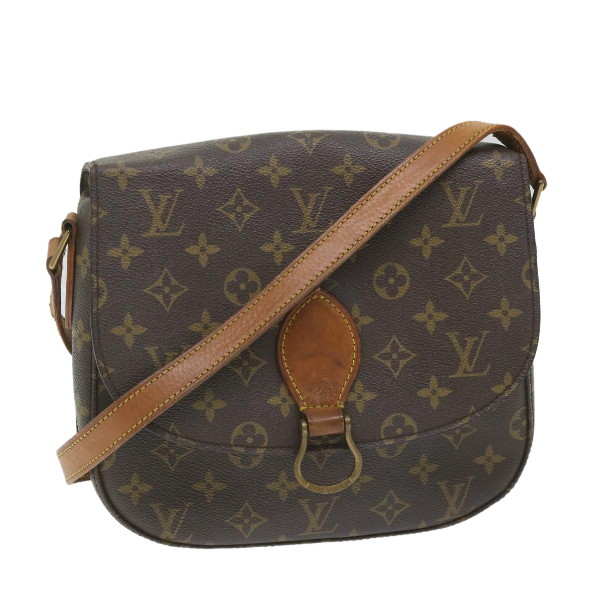 LOUIS VUITTON Monogram Saint Cloud GM Shoulder Bag M51242 LV Auth 58871