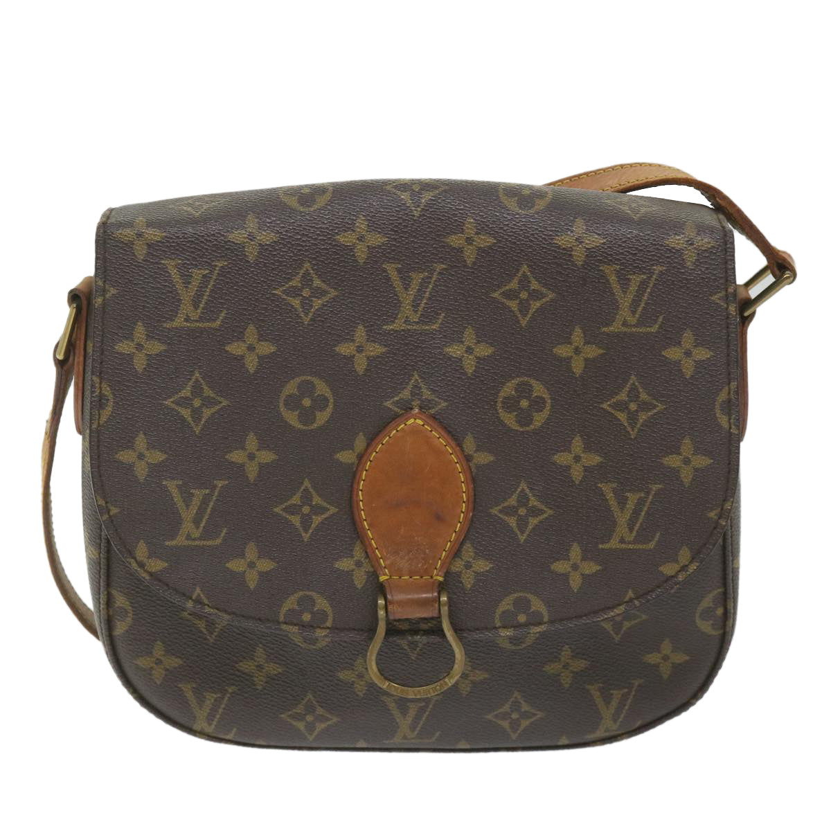 LOUIS VUITTON Monogram Saint Cloud GM Shoulder Bag M51242 LV Auth 58871