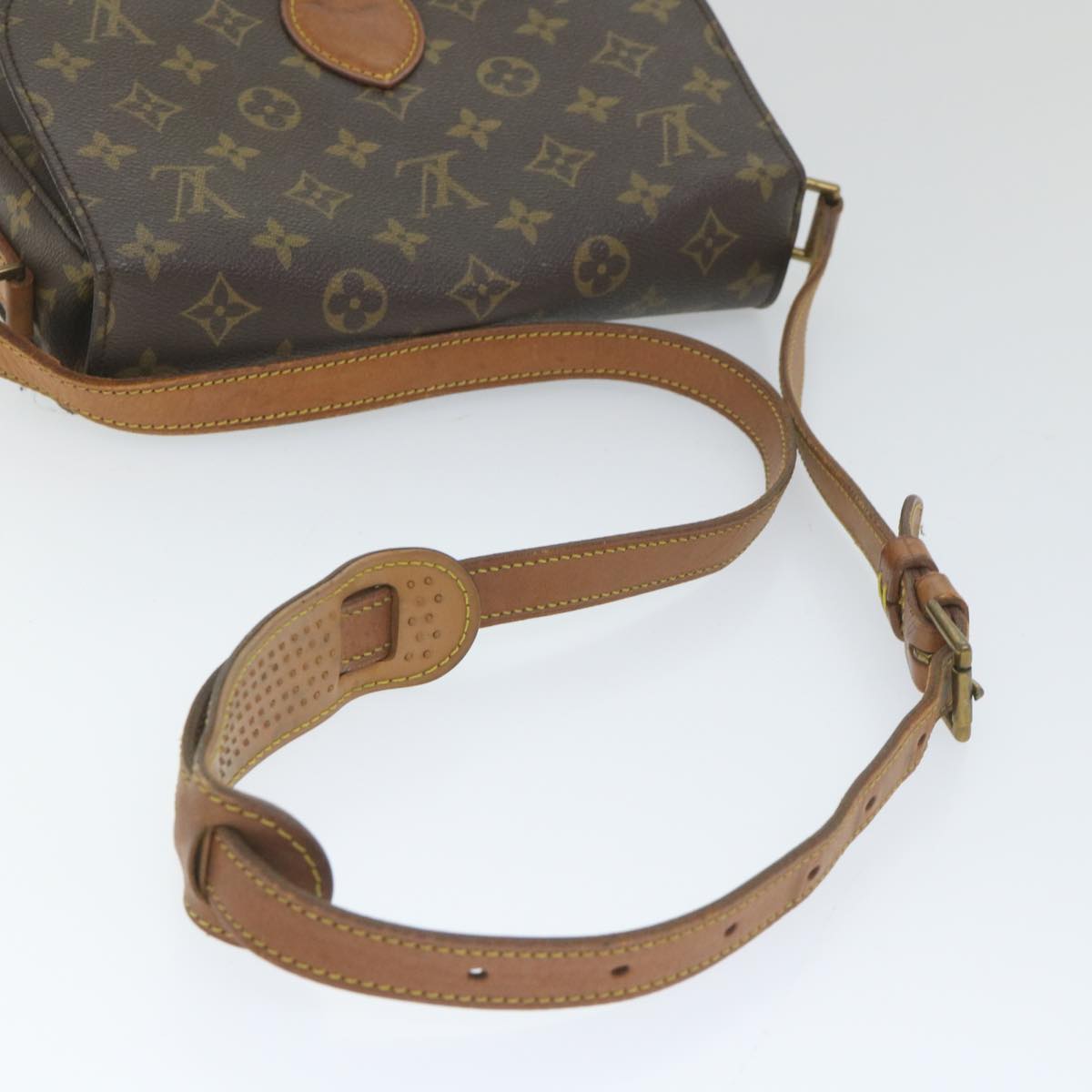 LOUIS VUITTON Monogram Saint Cloud GM Shoulder Bag M51242 LV Auth 58871