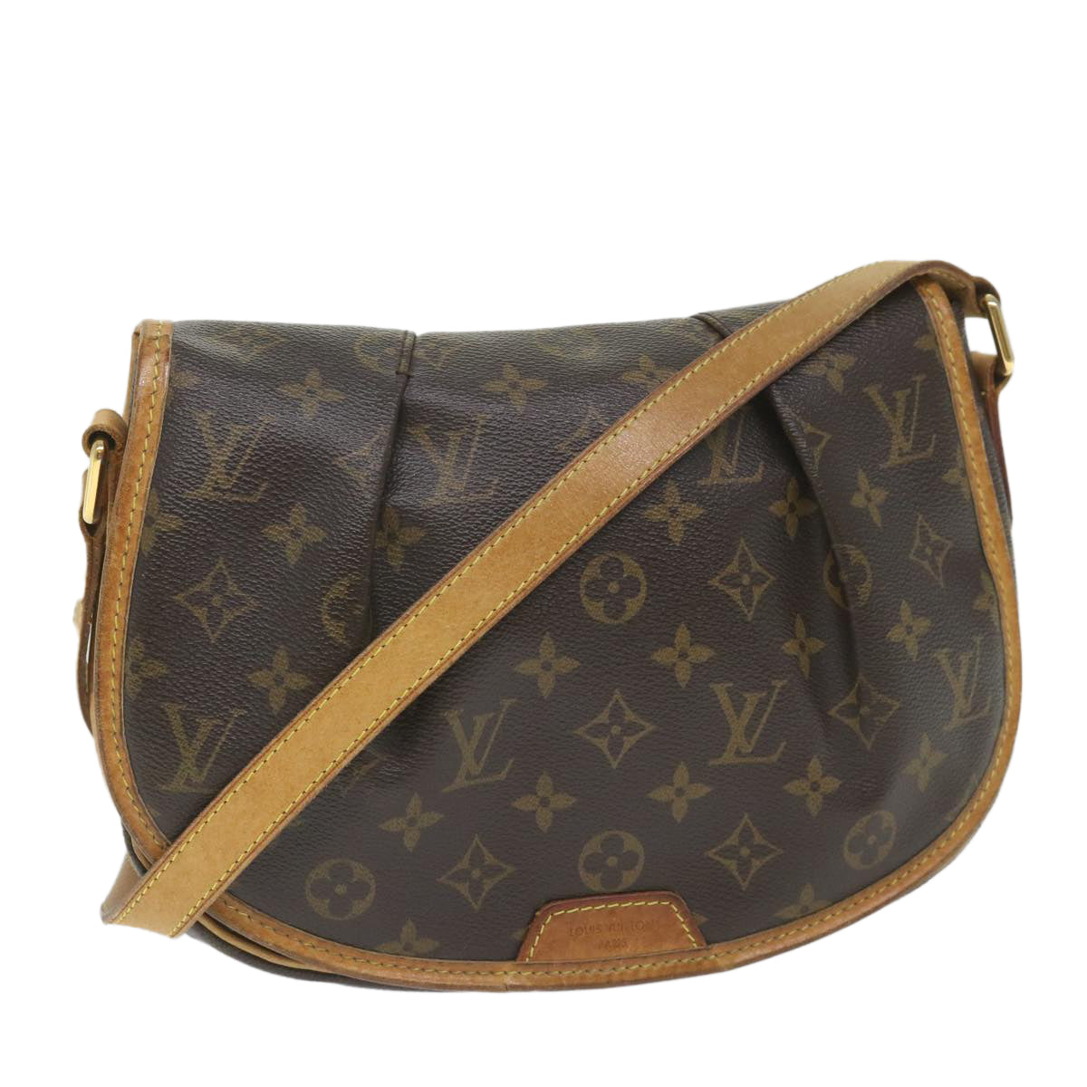 LOUIS VUITTON Monogram Menilmontant PM Shoulder Bag M40474 LV Auth 58872