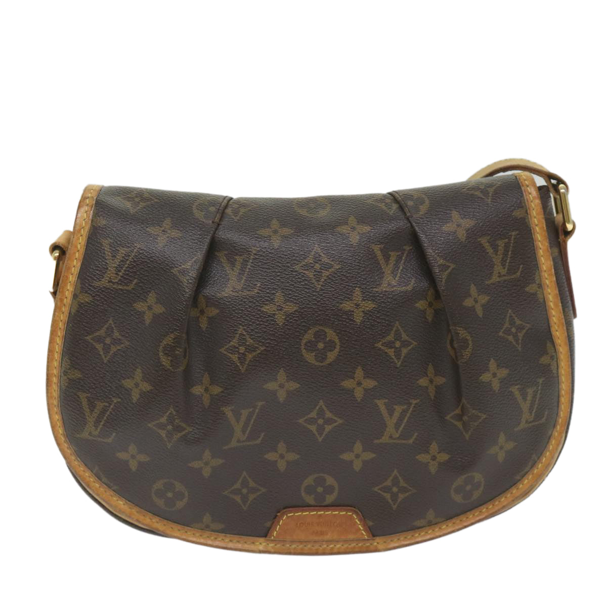 LOUIS VUITTON Monogram Menilmontant PM Shoulder Bag M40474 LV Auth 58872