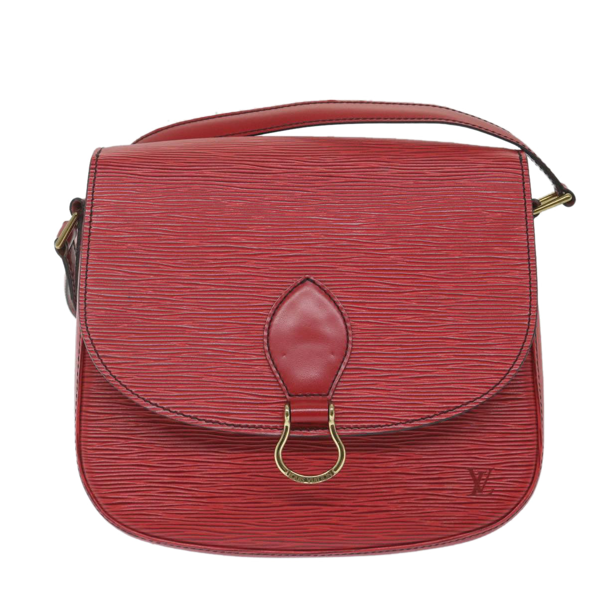 LOUIS VUITTON Epi Saint Cloud GM Shoulder Bag Red M52197 LV Auth 58880 - 0