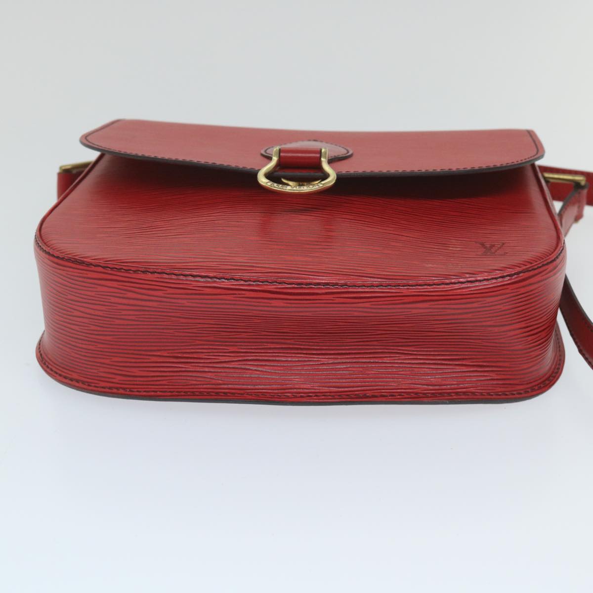 LOUIS VUITTON Epi Saint Cloud GM Shoulder Bag Red M52197 LV Auth 58880