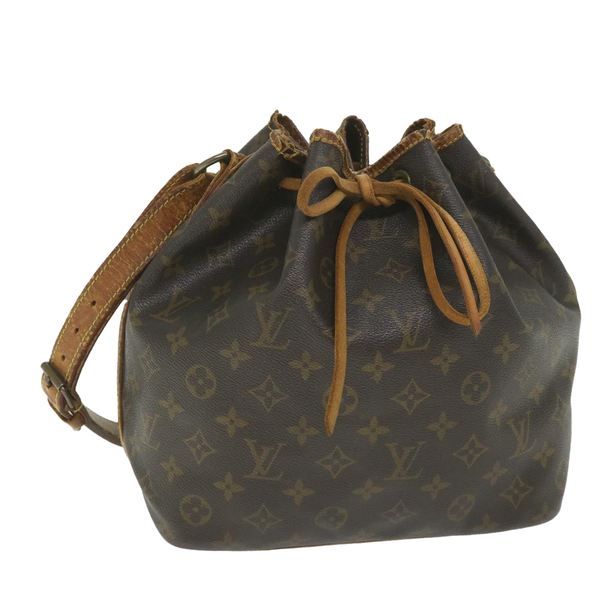 LOUIS VUITTON Monogram Petit Noe Shoulder Bag M42226 LV Auth 58901