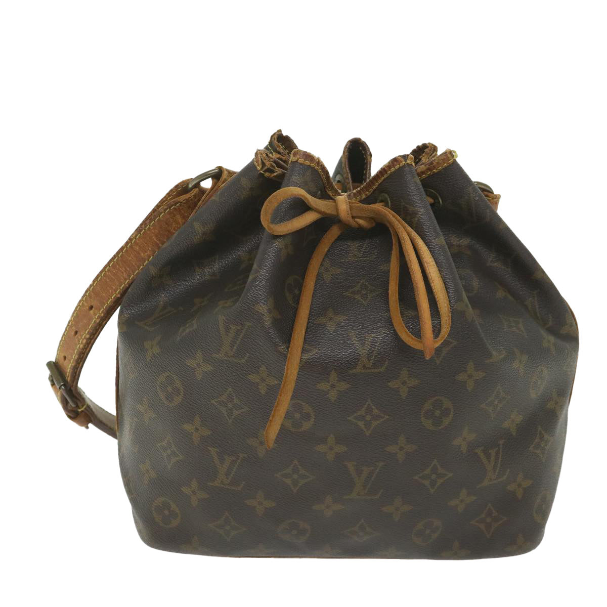 LOUIS VUITTON Monogram Petit Noe Shoulder Bag M42226 LV Auth 58901