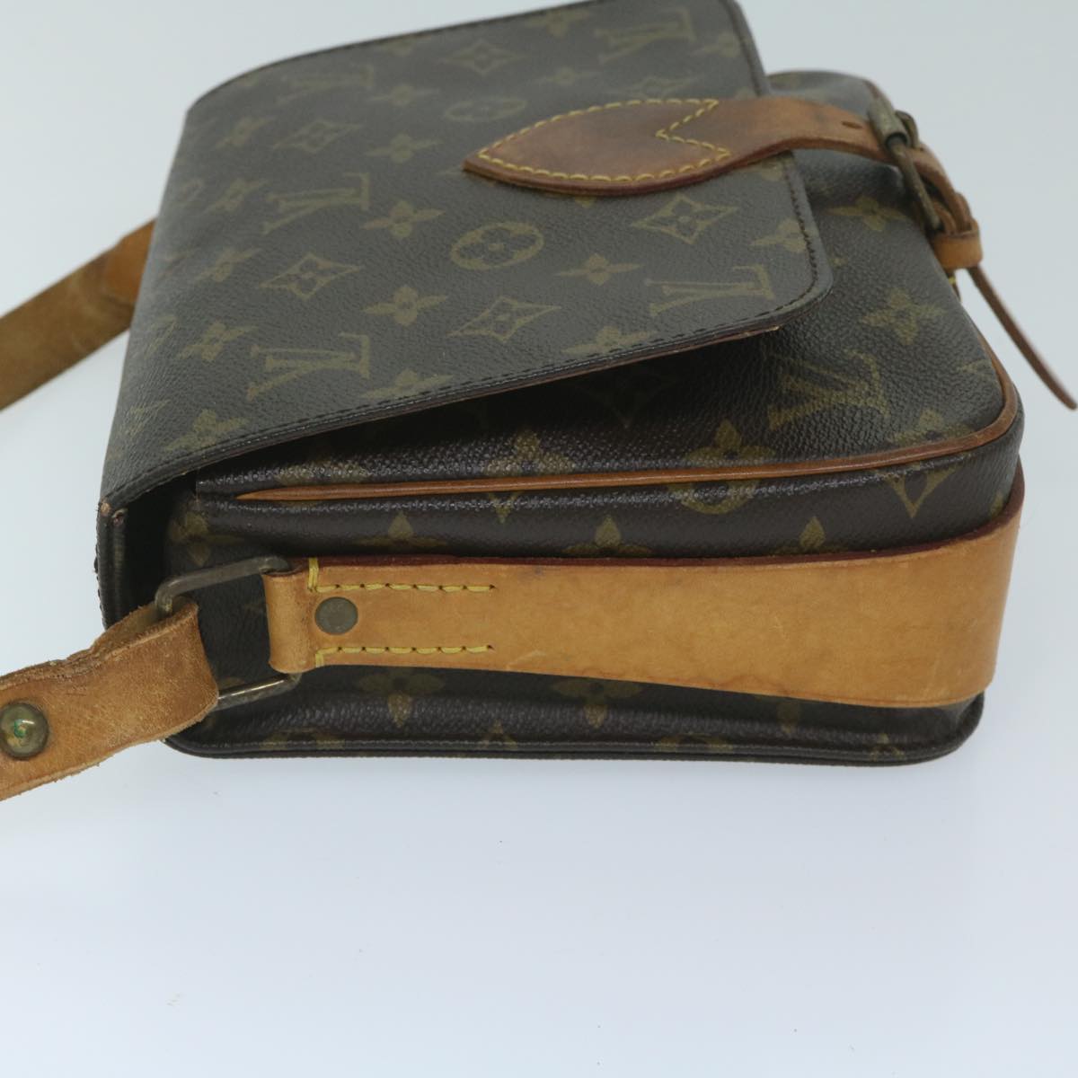 LOUIS VUITTON Monogram Cartouchiere MM Shoulder Bag M51253 LV Auth 58912