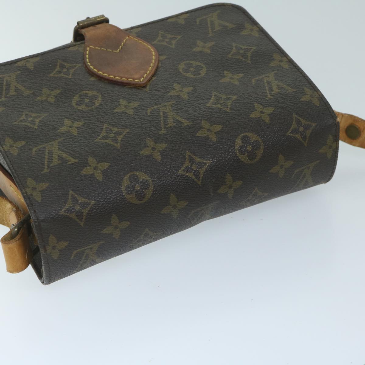 LOUIS VUITTON Monogram Cartouchiere MM Shoulder Bag M51253 LV Auth 58912