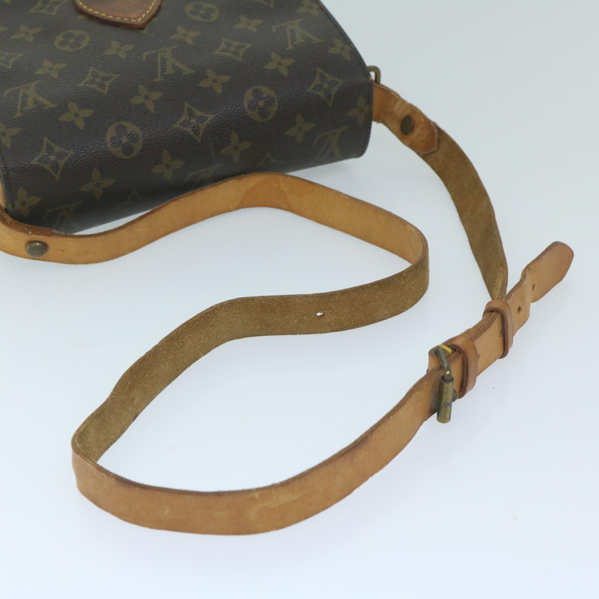 LOUIS VUITTON Monogram Cartouchiere MM Shoulder Bag M51253 LV Auth 58912