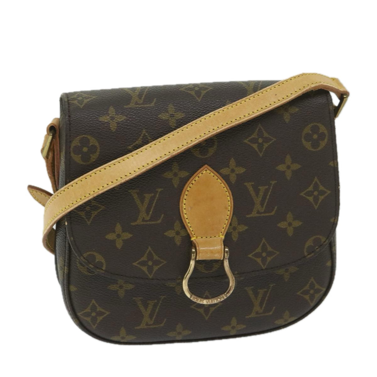 LOUIS VUITTON Monogram Saint Cloud MM Shoulder Bag M51243 LV Auth 58913