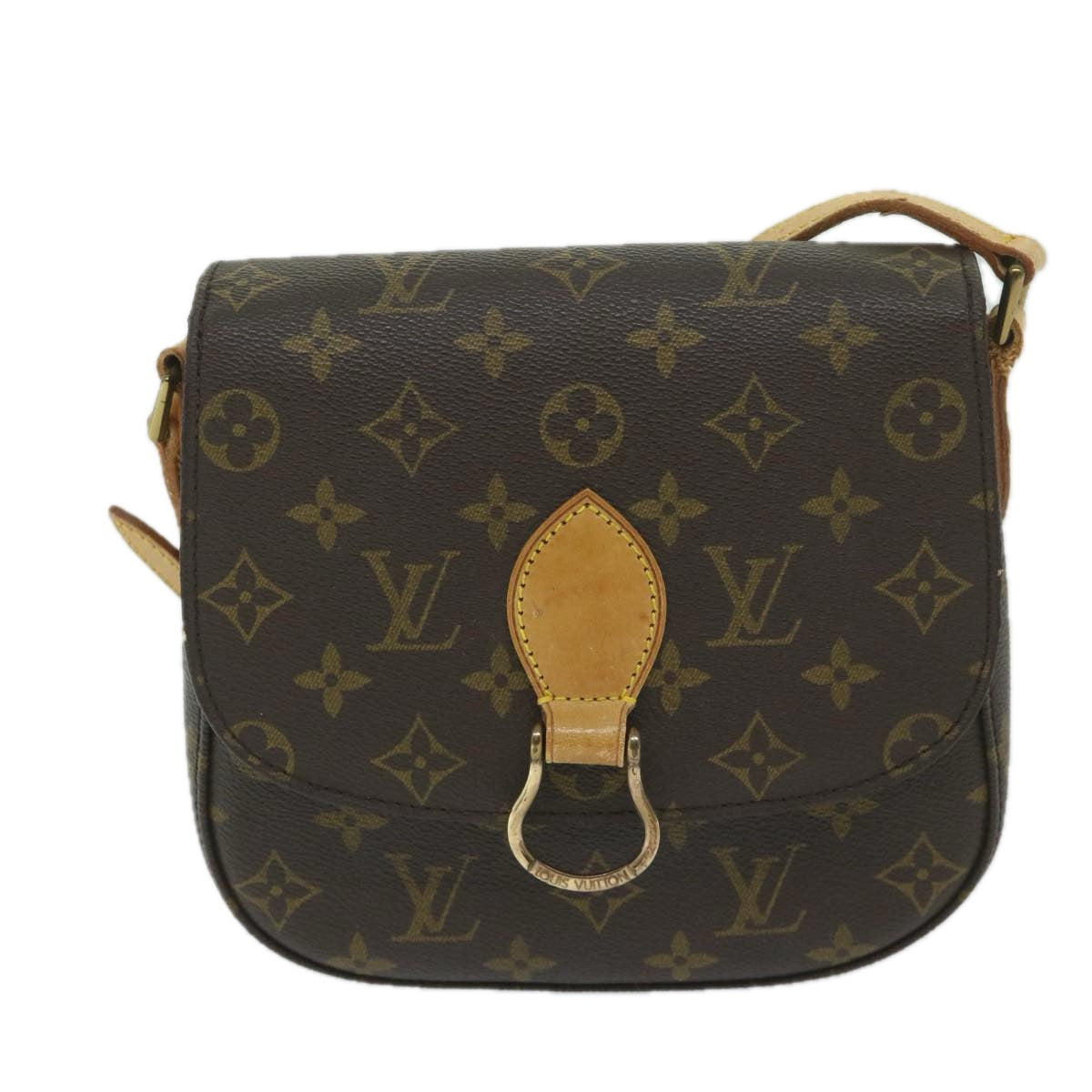 LOUIS VUITTON Monogram Saint Cloud MM Shoulder Bag M51243 LV Auth 58913