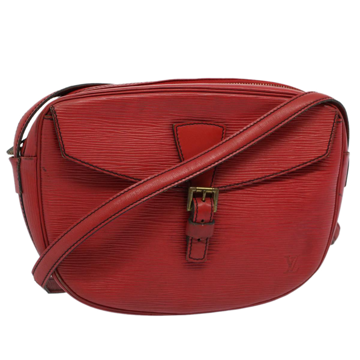 LOUIS VUITTON Epi Jeune Fille Shoulder Bag Red M52157 LV Auth 58914