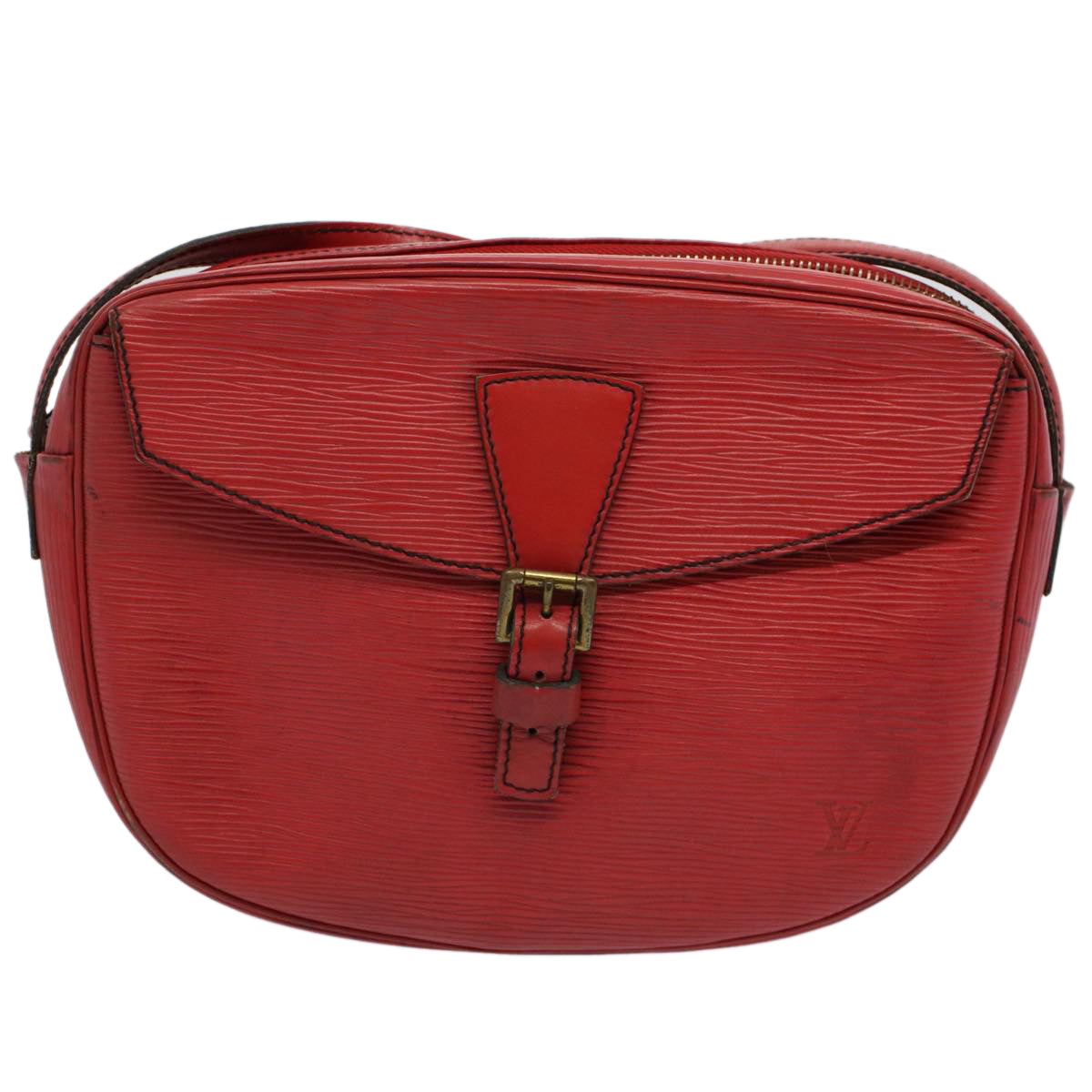 LOUIS VUITTON Epi Jeune Fille Shoulder Bag Red M52157 LV Auth 58914