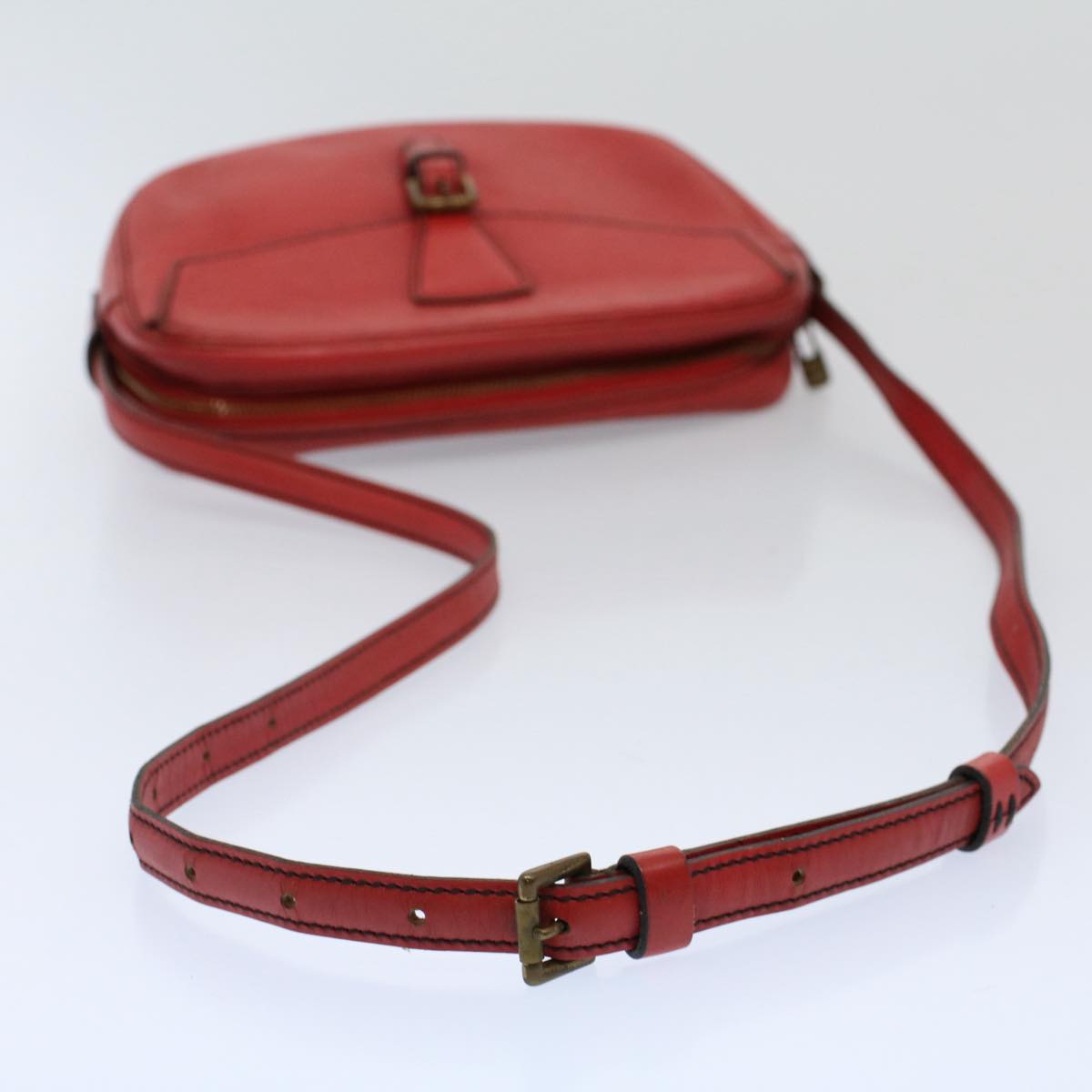 LOUIS VUITTON Epi Jeune Fille Shoulder Bag Red M52157 LV Auth 58914