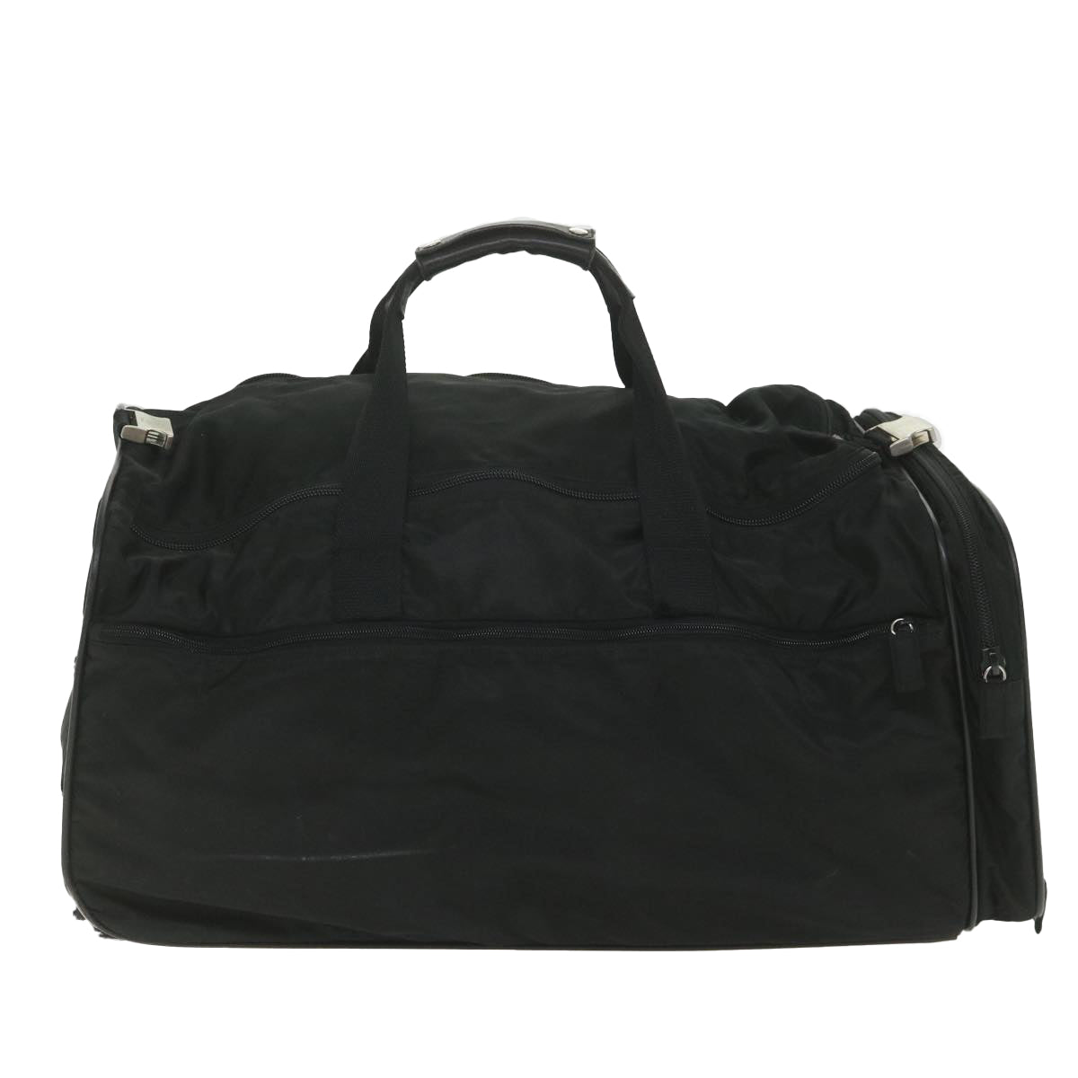 PRADA Suitcase Nylon 2way Black Auth 58919 - 0