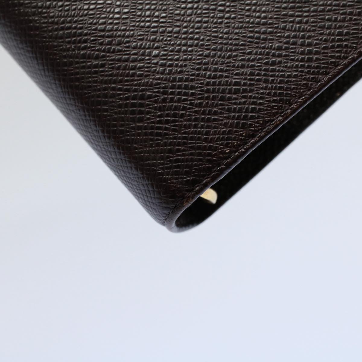 LOUIS VUITTON Taiga Leather Agenda MM Day Planner Cover Acajou R20416 Auth 58923