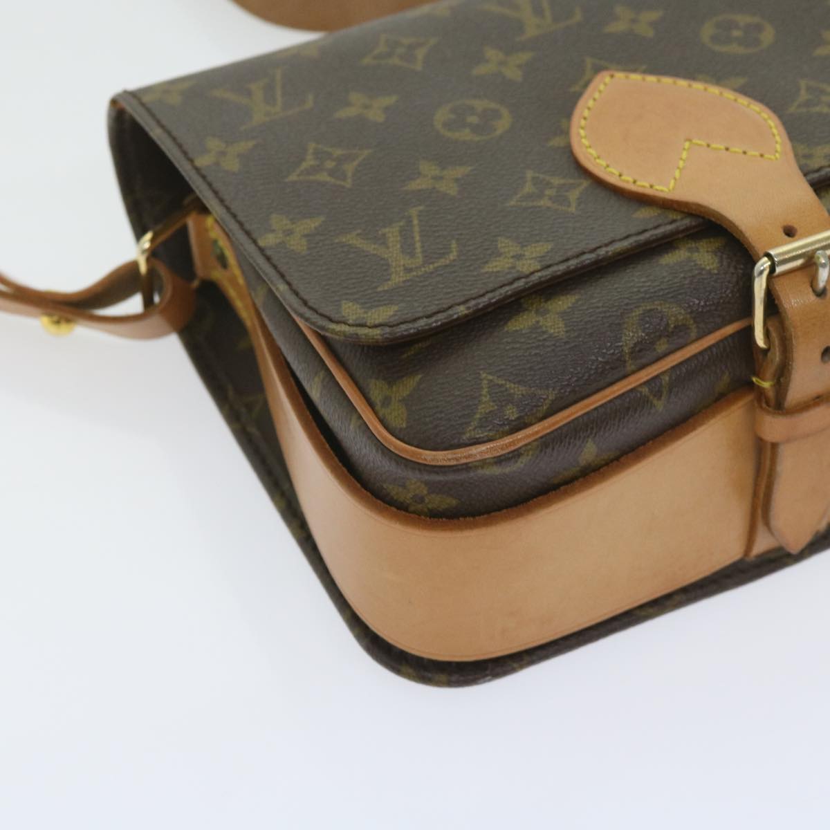 LOUIS VUITTON Monogram Cartouchiere MM Shoulder Bag M51253 LV Auth 58925