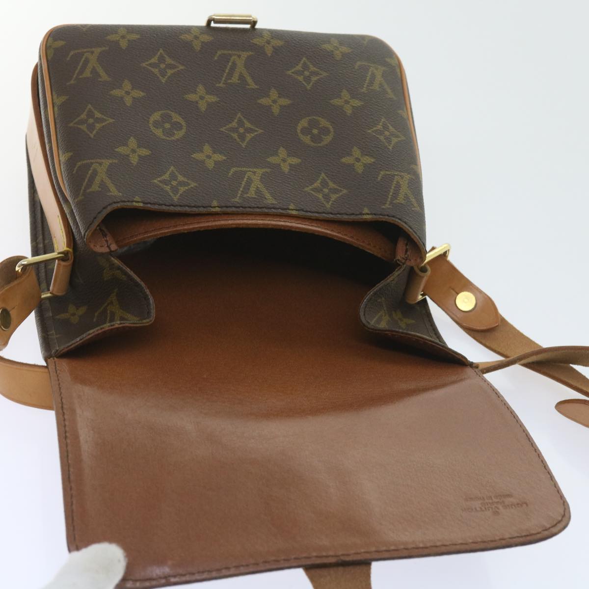 LOUIS VUITTON Monogram Cartouchiere MM Shoulder Bag M51253 LV Auth 58925