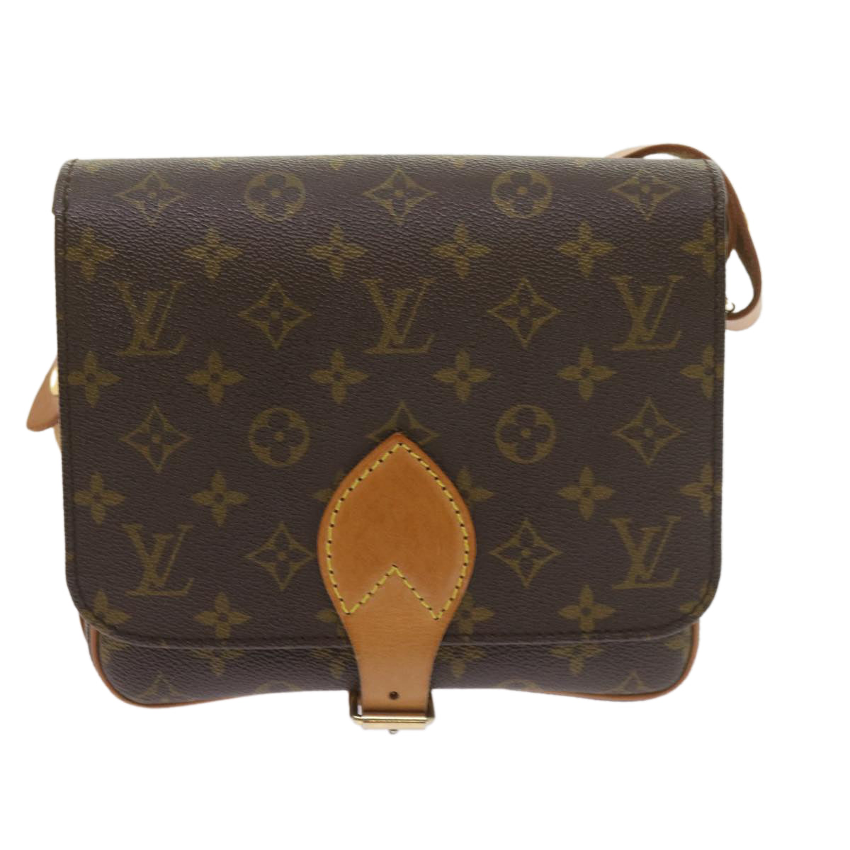 LOUIS VUITTON Monogram Cartouchiere MM Shoulder Bag M51253 LV Auth 58925