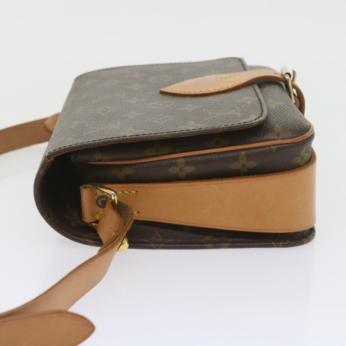 LOUIS VUITTON Monogram Cartouchiere MM Shoulder Bag M51253 LV Auth 58925