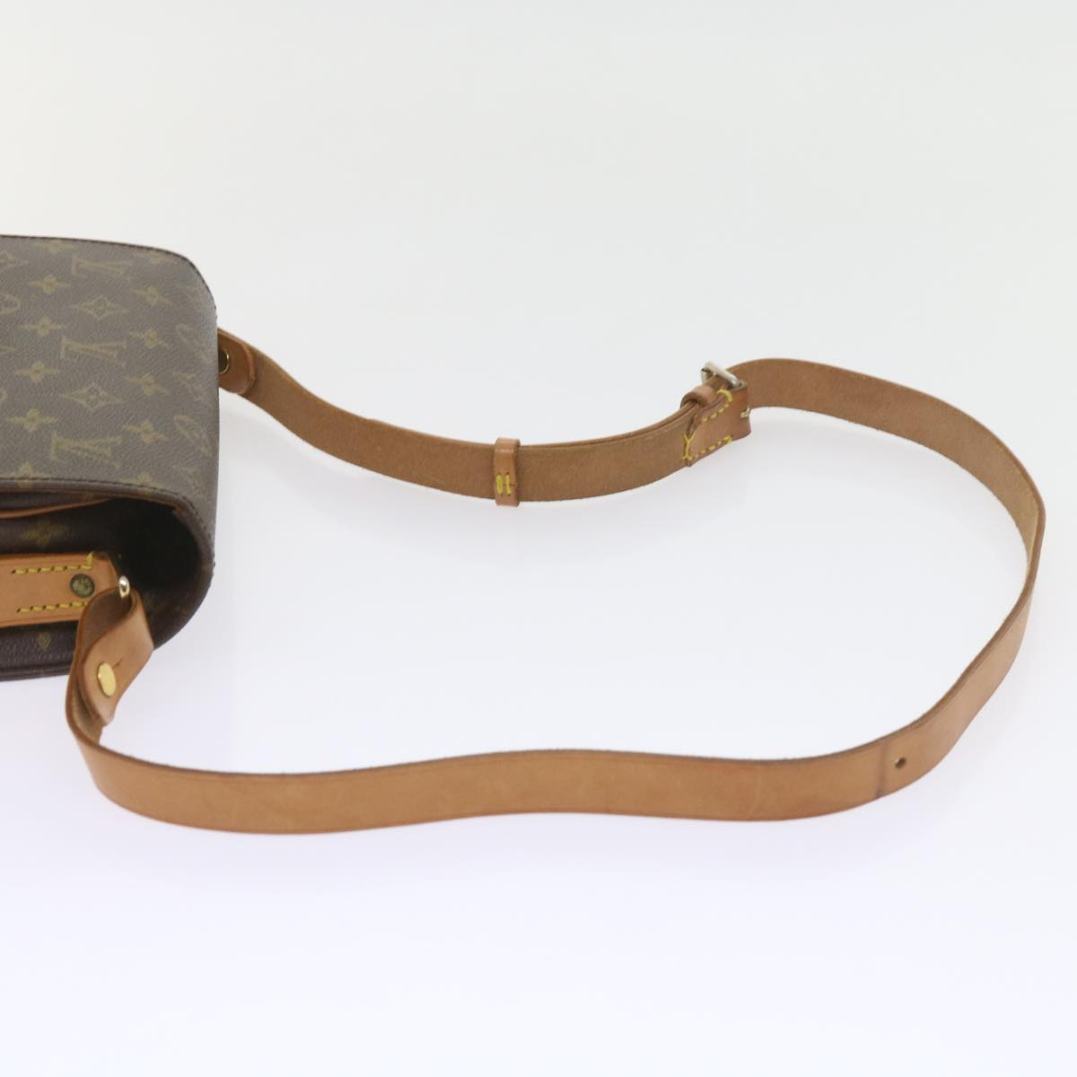 LOUIS VUITTON Monogram Cartouchiere MM Shoulder Bag M51253 LV Auth 58925