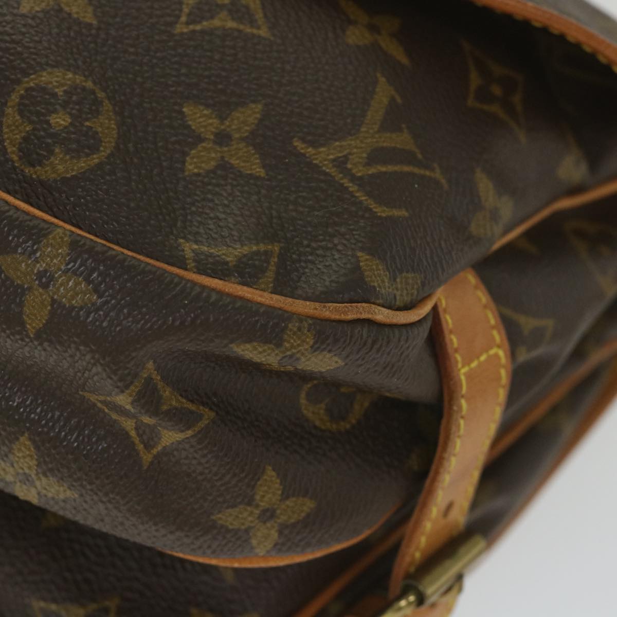 LOUIS VUITTON Monogram Saumur 30 Shoulder Bag M42256 LV Auth 58947