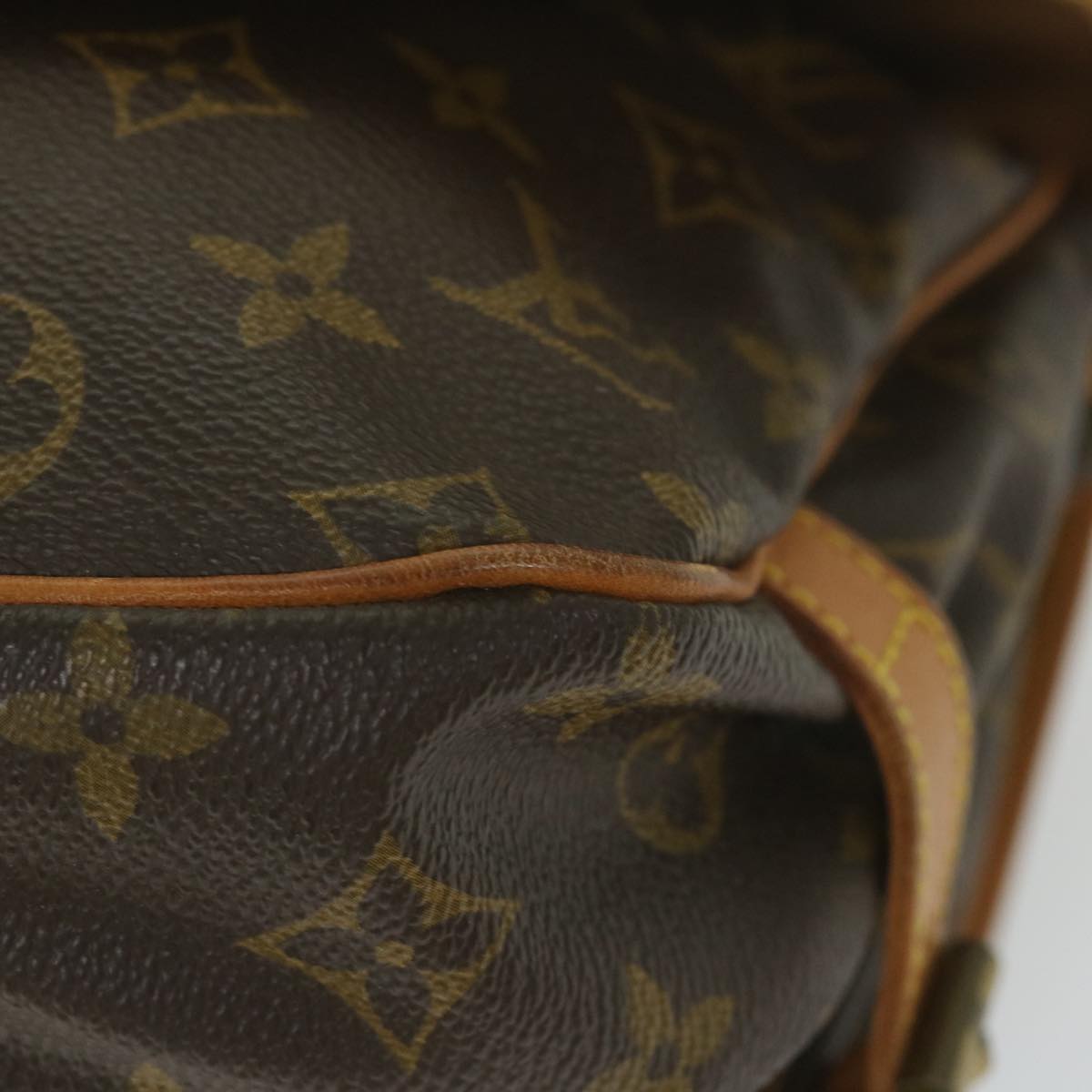 LOUIS VUITTON Monogram Saumur 30 Shoulder Bag M42256 LV Auth 58947