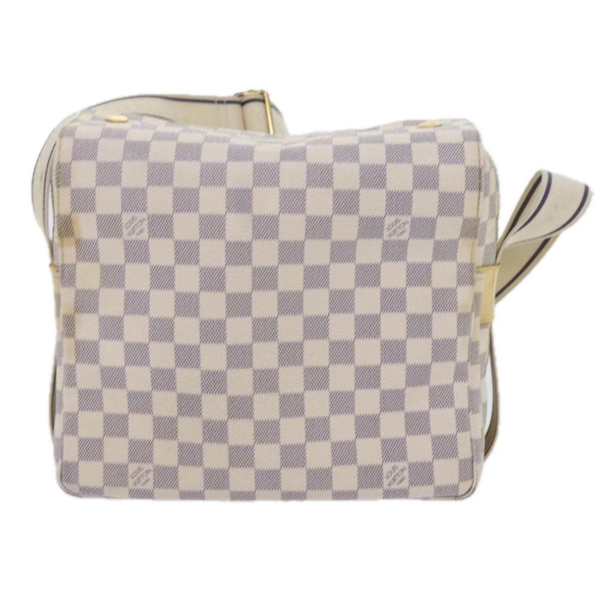 LOUIS VUITTON Damier Azur Naviglio Shoulder Bag N51189 LV Auth 58959