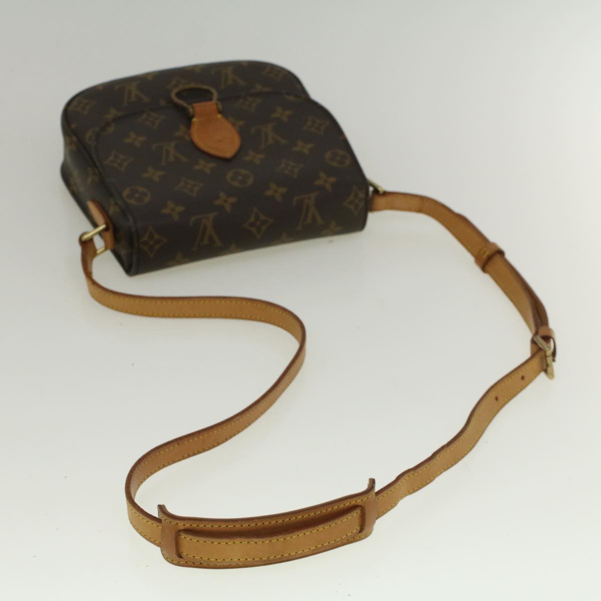 LOUIS VUITTON Monogram Saint Cloud MM Shoulder Bag M51243 LV Auth 59004