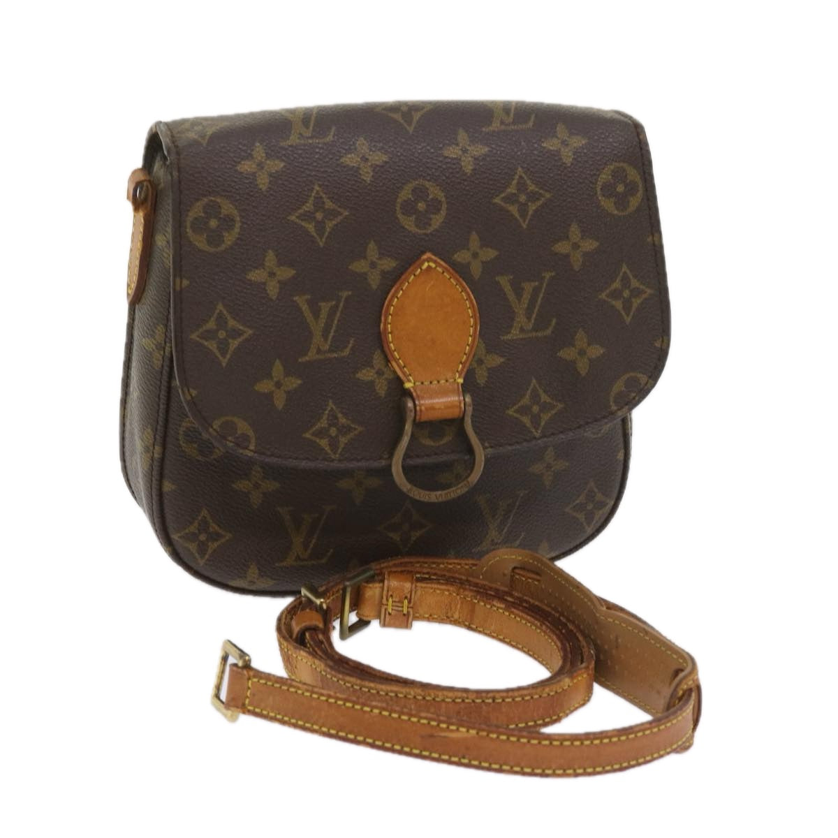 LOUIS VUITTON Monogram Saint Cloud MM Shoulder Bag M51243 LV Auth 59010