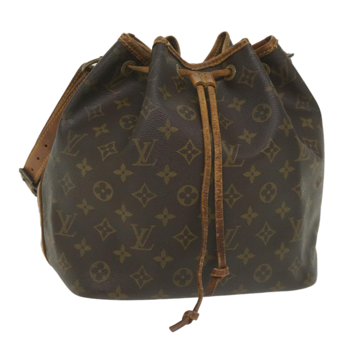 LOUIS VUITTON Monogram Petit Noe Shoulder Bag M42226 LV Auth 59038