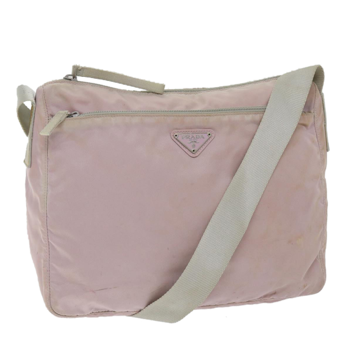 PRADA Shoulder Bag Nylon Pink Auth 59058