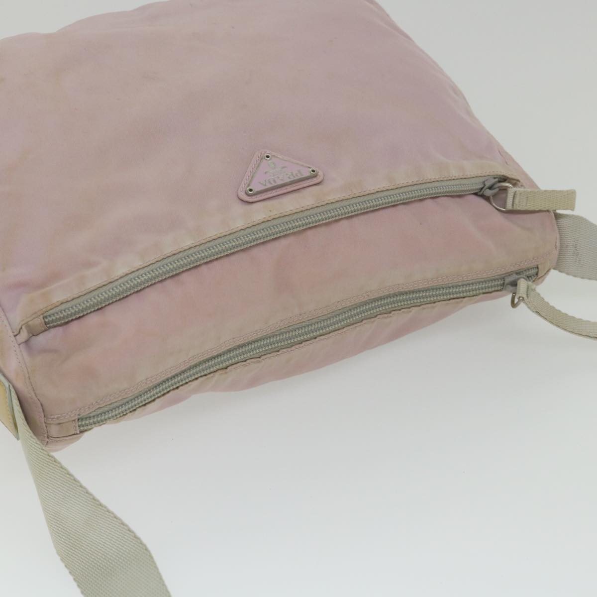 PRADA Shoulder Bag Nylon Pink Auth 59058