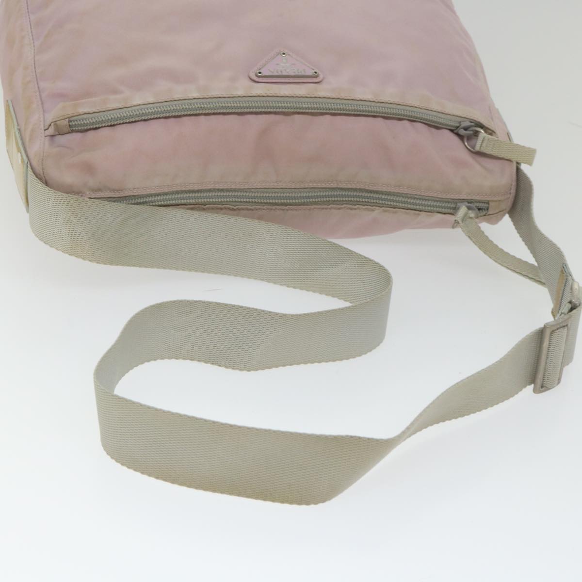 PRADA Shoulder Bag Nylon Pink Auth 59058