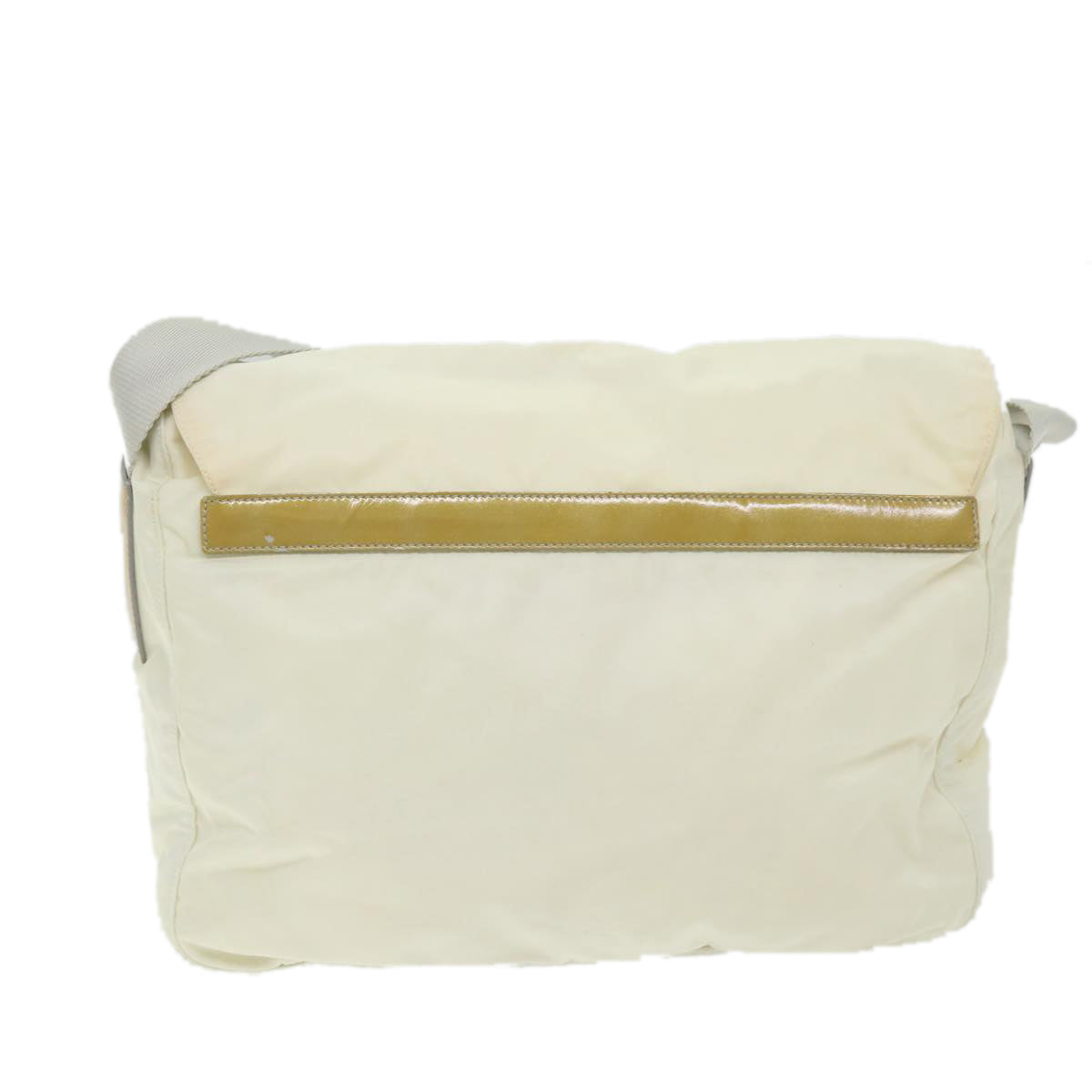 PRADA Shoulder Bag Nylon White Auth 59059 - 0