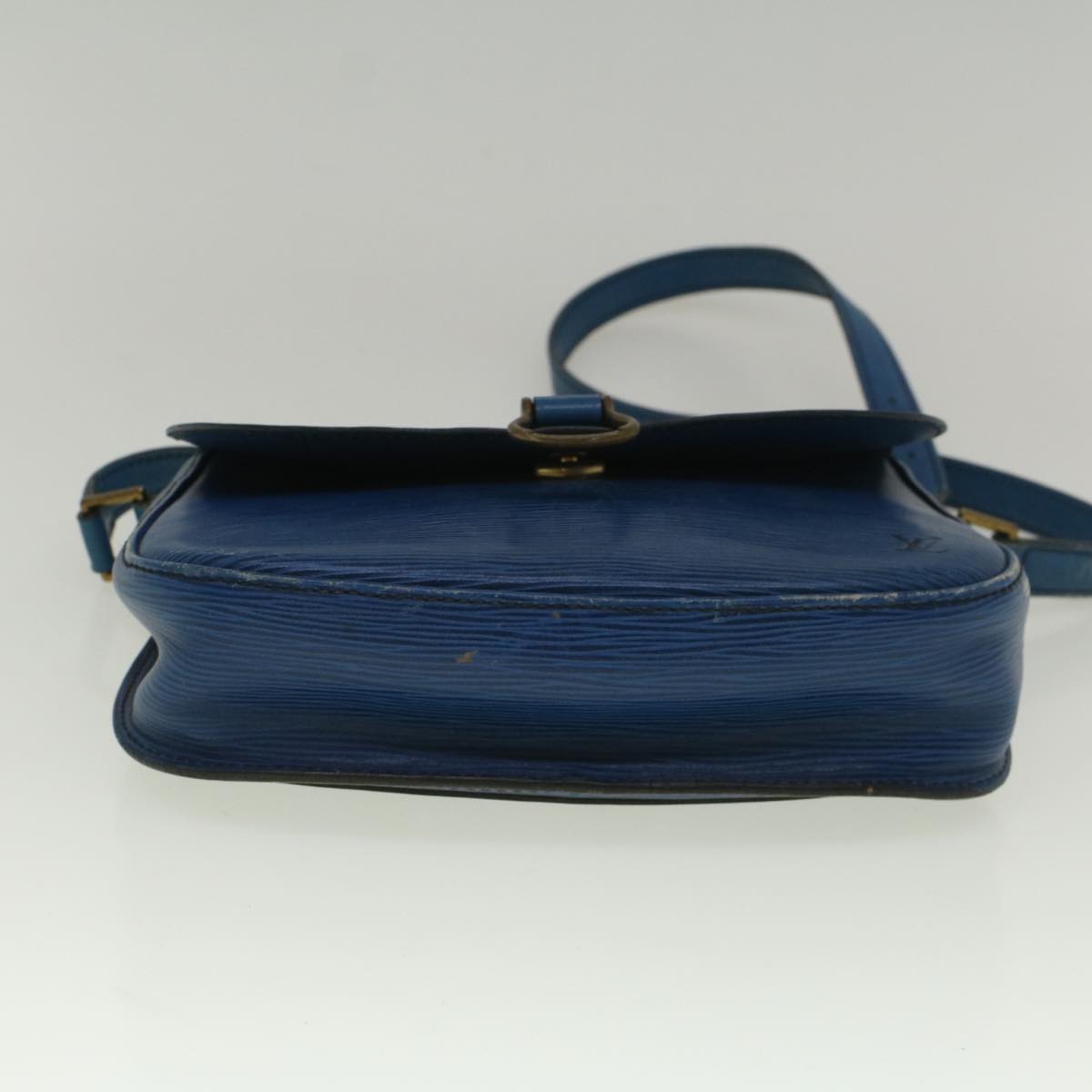 LOUIS VUITTON Epi Saint Cloud GM Shoulder Bag Blue M52195 LV Auth 59143